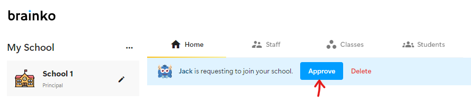 School Join request